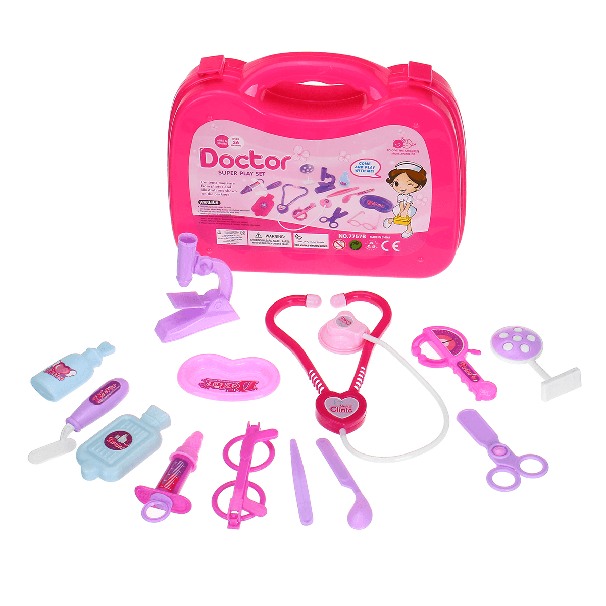 Ensemble d'outils de stéthoscope de médecin et d'infirmière, jeu de rôle de simulation de 13 pièces, jouet éducatif pour enfants, cadeau