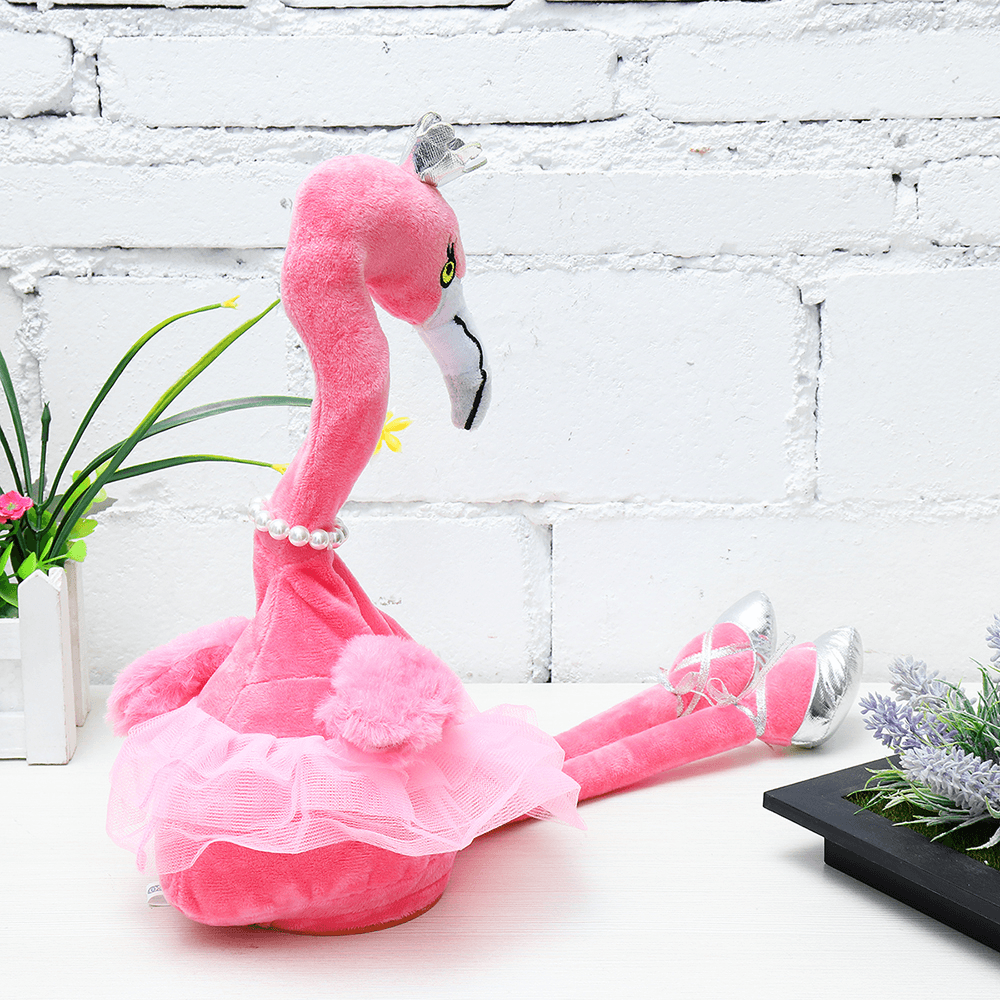 Flamingo Singing Dancing Pet Bird 50Cm 20Inches Christmas Gift Stuffed Plush Toy Cute Doll