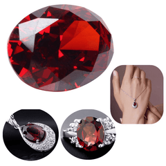 Rubis rouge sang de pigeon de 13,89 ct non chauffé 12 x 16 mm, diamant taille ovale VVS, pierres précieuses en vrac décoratives