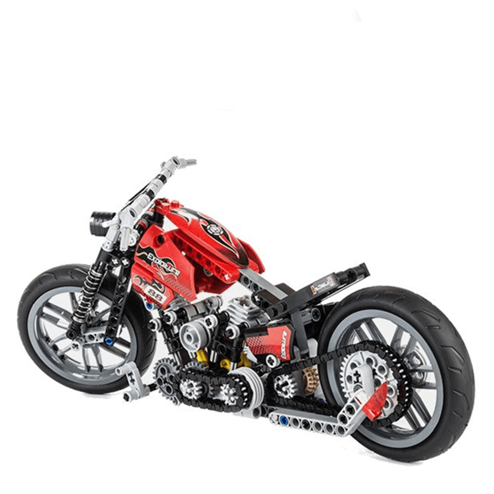 Decool 3354 Exploiture Speed ​​​​Racing Motorcycle avec boîte Blocs de construction Jouets Modèle 374Pcs Briques