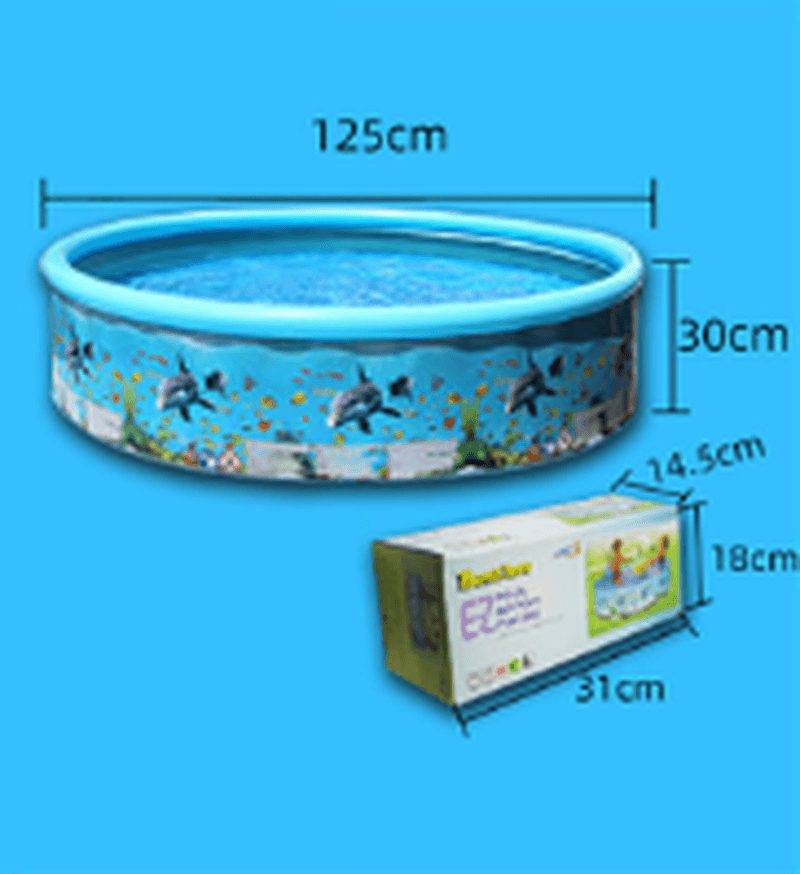 Piscina inflable retráctil de 125/155/186/247 cm, gran piscina familiar de verano para jugar al aire libre, suministros para fiestas para niños y adultos