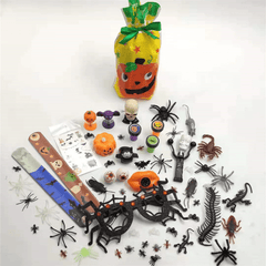 Halloween Party Gift Small Toy Decoration Set Tricky Spider Skull Pumpkin Bag Toys