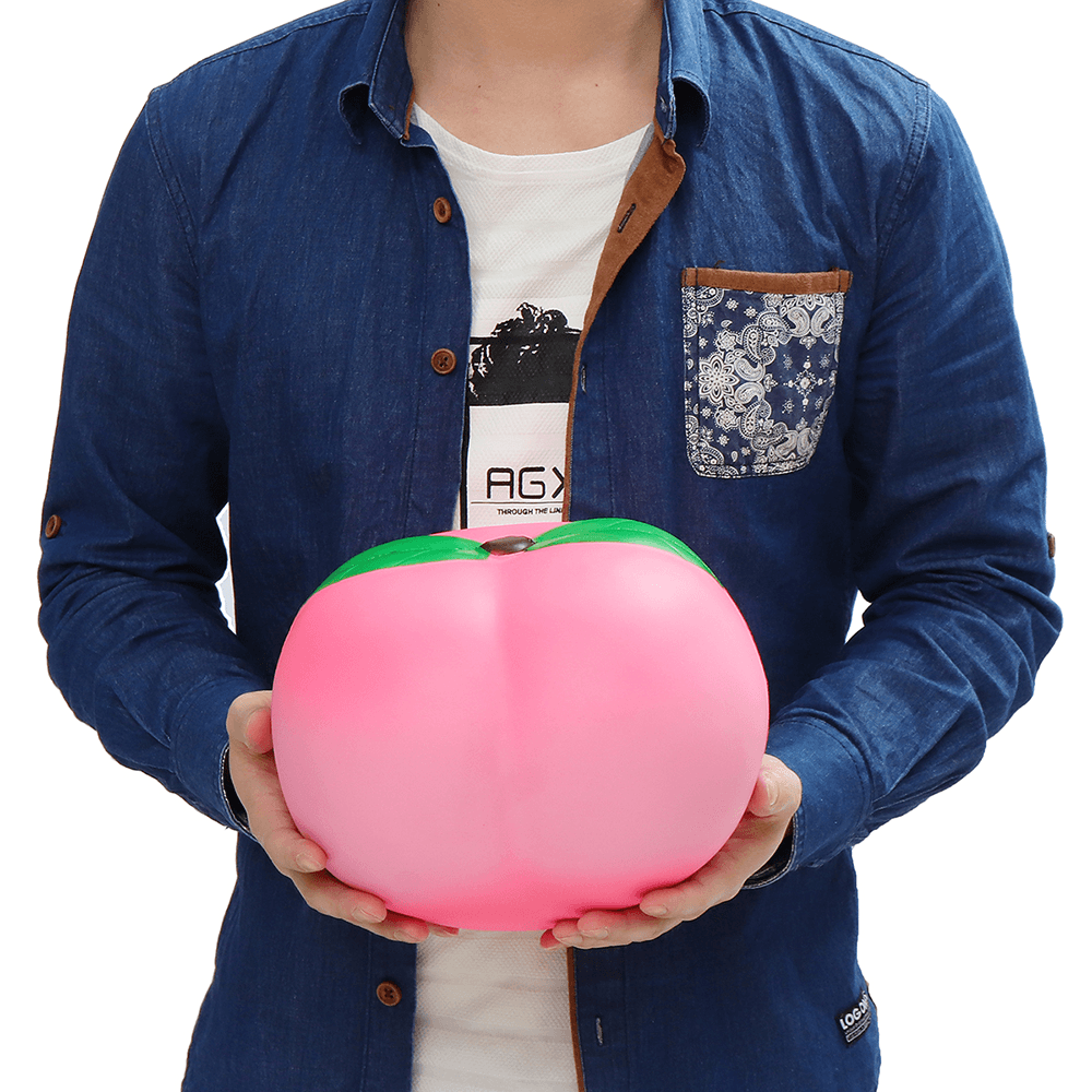 25Cm Huge Peach Squishy Jumbo 10" Soft Slow Rising Giant Fruit Toy Collection Gift