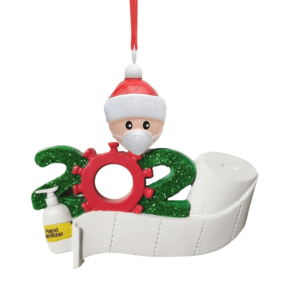 Adornos navideños con forma de figura de Papá Noel, muñeco de nieve, árbol de Navidad, regalo de Acción de Gracias, decoración del hogar, 2020