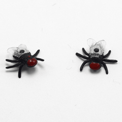 10 piezas de juguetes divertidos de broma con forma de mosca, insectos de plástico prácticos, accesorios para fiestas de Halloween, simulación de vuelo