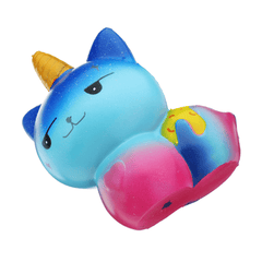 Squishy Chat Licorne Galaxie 12*8.2CM Slow Rising Soft Collection Cadeau Décor Jouet