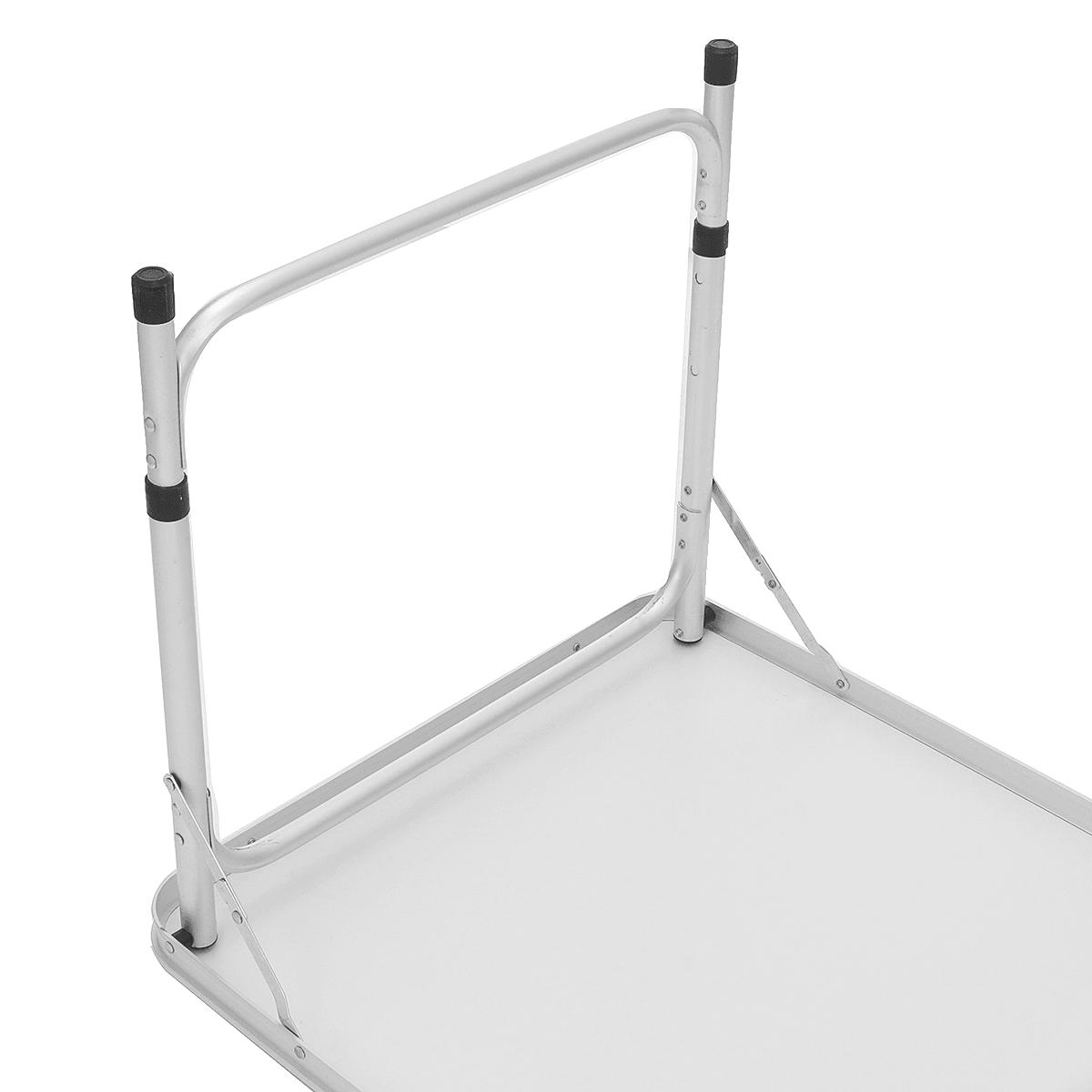 Table pliante portable en alliage d'aluminium 120 x 60 cm, hauteur réglable, pour barbecue, camping, pique-nique, intérieur et extérieur