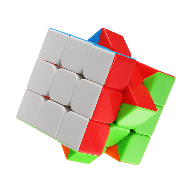 Classic Magic Cube Toys 3X3X3 PVC Sticker Block Puzzle Speed Cube Sugar Color