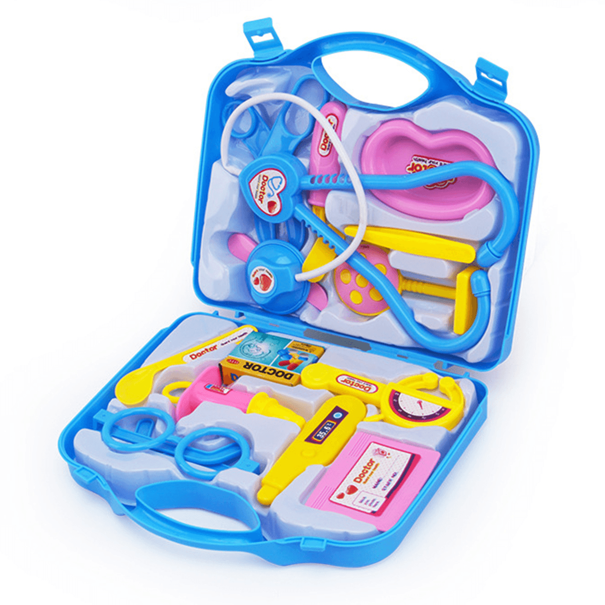 Lot de 15 jouets de simulation en matériau ABS pour enfants, jeu de rôle pour faire semblant d'être médecin ou infirmière