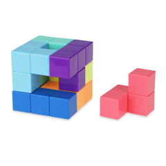 Cubo Luban Cubo Bloques de construcción magnéticos Tetris Inteligencia tridimensional Juguetes educativos para niños