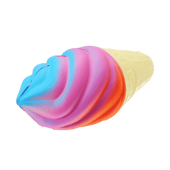 Crème glacée colorée Squishy 14,5 x 6 cm à remontée lente avec emballage cadeau de collection