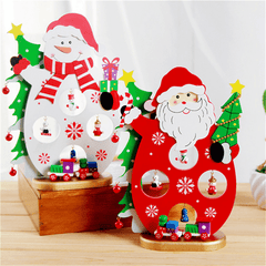 Decoración navideña para el hogar, Papá Noel, muñeco de nieve, adornos de mesa, juguetes para niños, regalo para niños