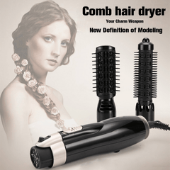 2 in 1 Professional Hair Dryer Comb Wet/Dry Hair Straightener Styling Curling