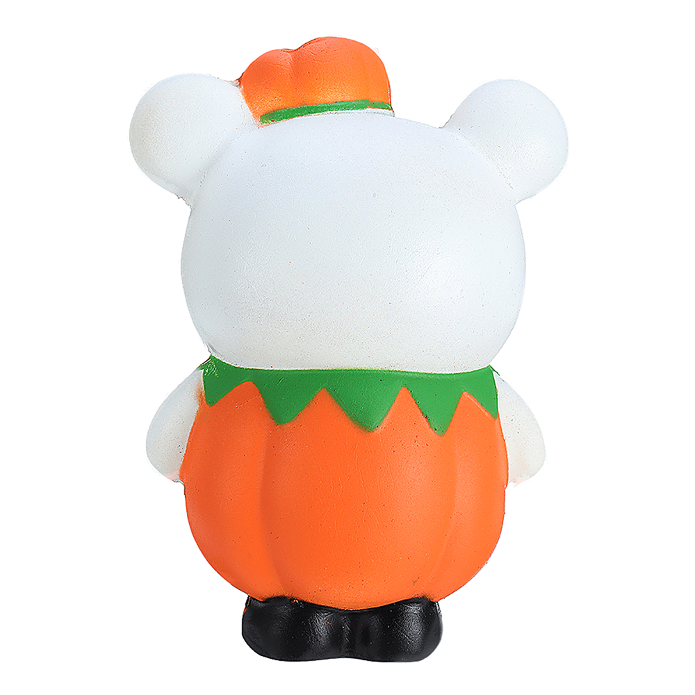 Gigglebread Halloween Pumpkin Bear Squishy 13*9.5*6.5CM Licensed Slow Rising with Packaging