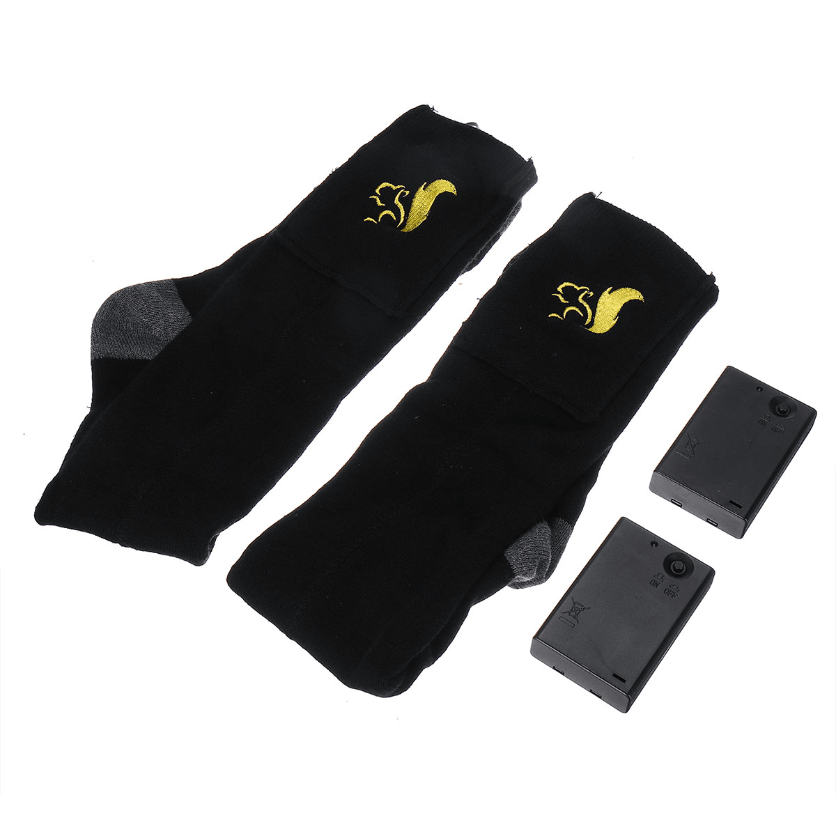 Battery Heated Socks Electric Warmer Washable Electric Heater Foot Shoe Thick Winter Socks