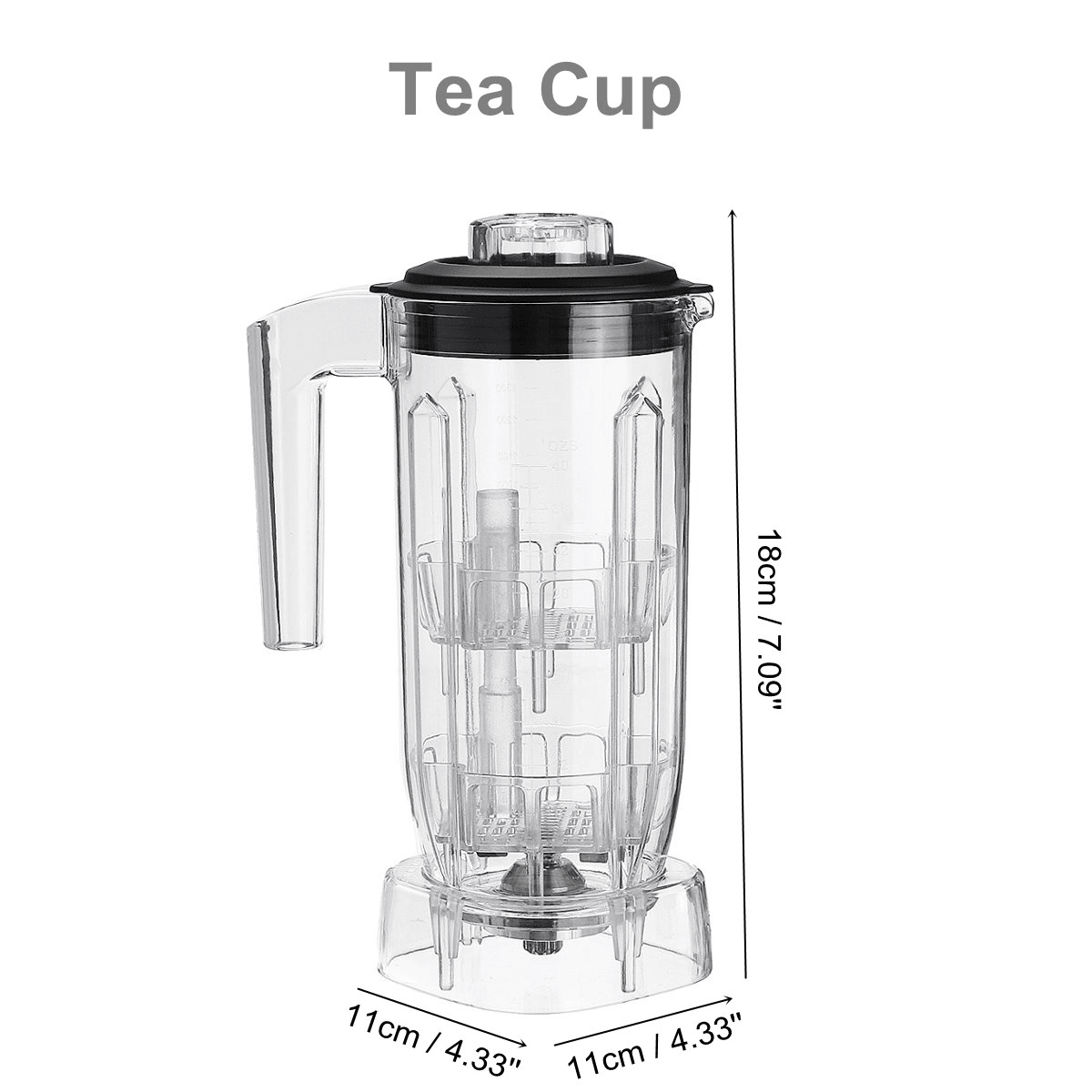 Commercial Blender Cup Spare Part 1.5L Container Tea Cream Foam Smoothies