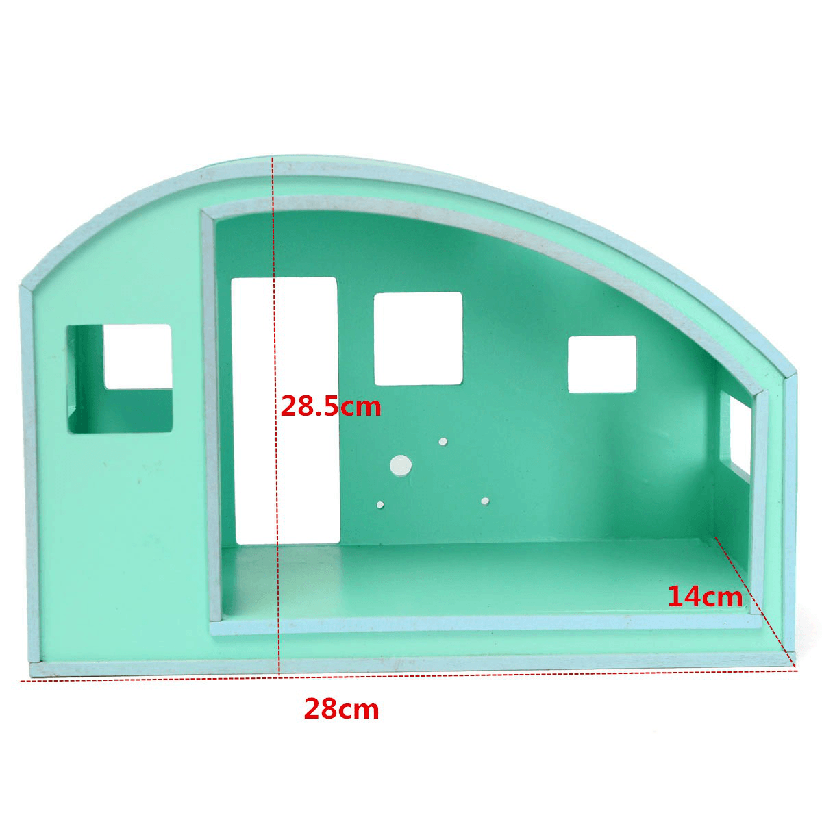 Cuteroom A-016 Kit de voyage dans le temps pour maison de poupée miniature en bois à monter soi-même Maison de poupée LED Musique Commande vocale 