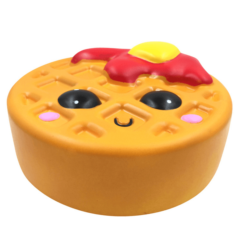 Gâteau gaufré géant à squishy en forme de pain 24 cm Biscuits Jouet doux parfumé à montée lente