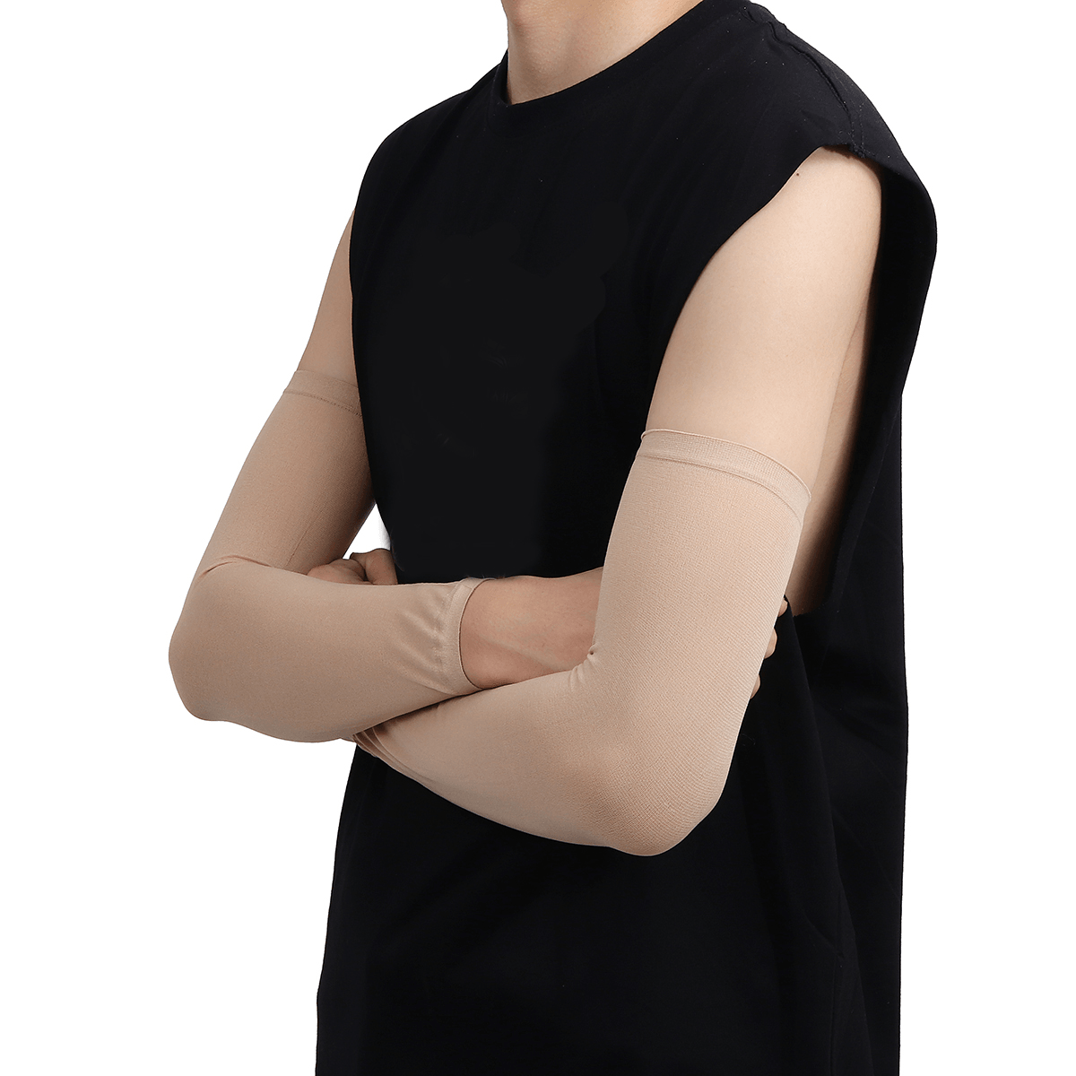 1Pair Skin Arm Tattoo Cover up Long Sleeves Concealer UV Protect Sport Gym