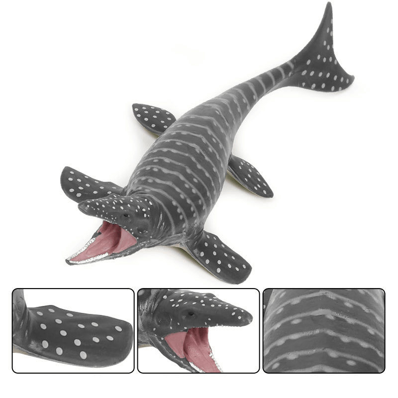 Modelo de dinosaurio Mosasaurus de 28 x 9,5 x 4,5 cm, simulación de animales, juguetes para niños