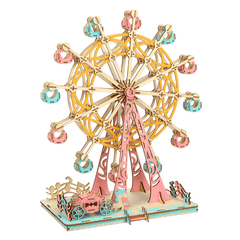 295PCS 3D Wooden Laser Cutting Dream Ferris Wheel Three-Dimensional DIY Educational Jigsaw Puzzle Toy