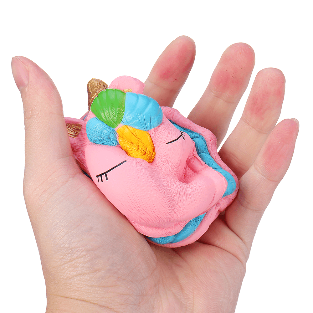 Fantasy Animal Squishy Unicorn Macaron 9CM Jumbo Toys Gift Collection with Packaging