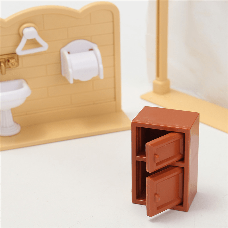 1:12 Simulation Salle de Bain Play House Accessoires Maison de Poupée Créative Matériel de Bricolage