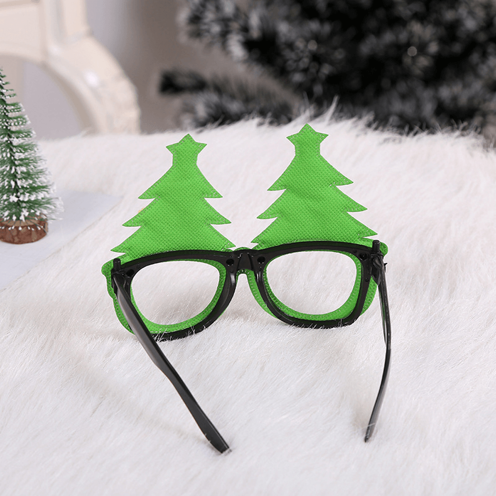 Christmas Cartoon Hat Letter Snowman Tree Glasses Frame Children Adult Party Dress up Toy for Home Decorations Gift