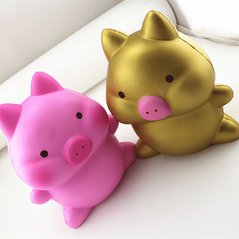 Squishy géant en forme de cochon rose Kawaii de 26 cm, jouet mignon et parfumé à rebond lent