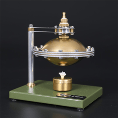 Assembly UFO Spin Suspension Steam Stirling Engine with Copper Boiler Educational Toys