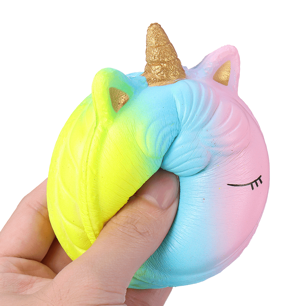 Fantasy Animal Squishy Unicorn Macaron 9CM Jumbo Toys Gift Collection with Packaging