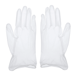 100 guantes médicos desechables de PVC sin polvo para limpieza, cocina, teñido del cabello, lavado de platos, manipulación de alimentos y servicio de alimentos