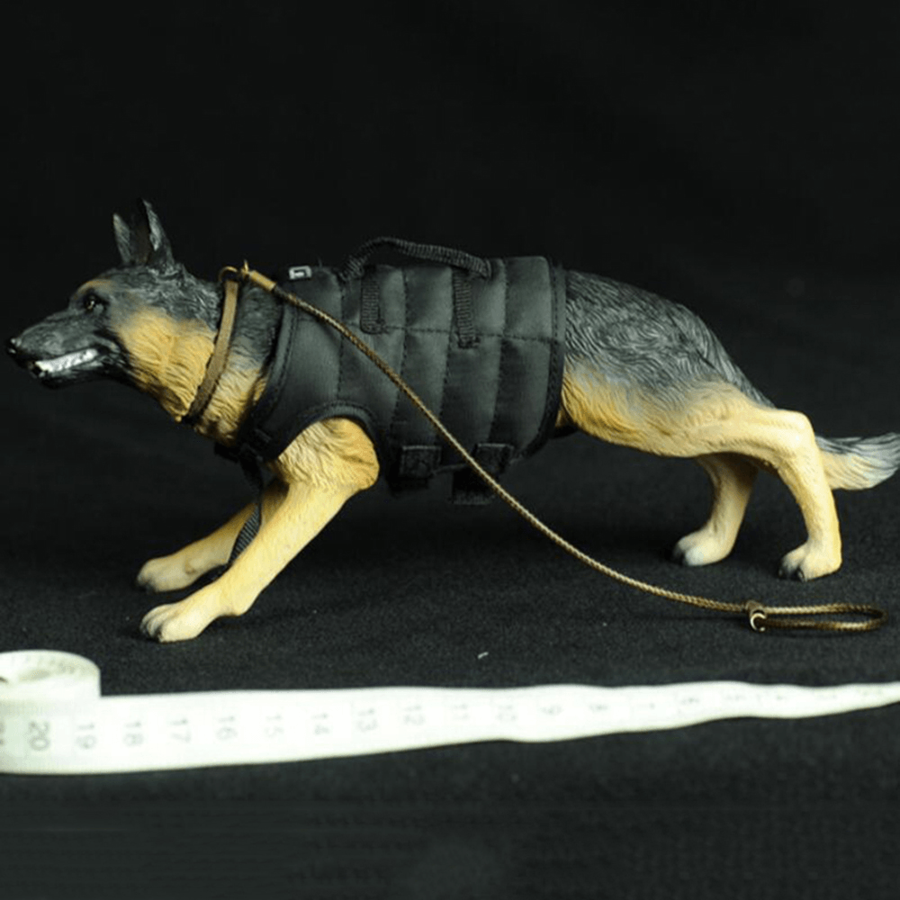 Figurine d'action de chien de police à l'échelle 1/6, accessoires, soldats militaires, jouets de berger allemand, mini figurines d'animaux