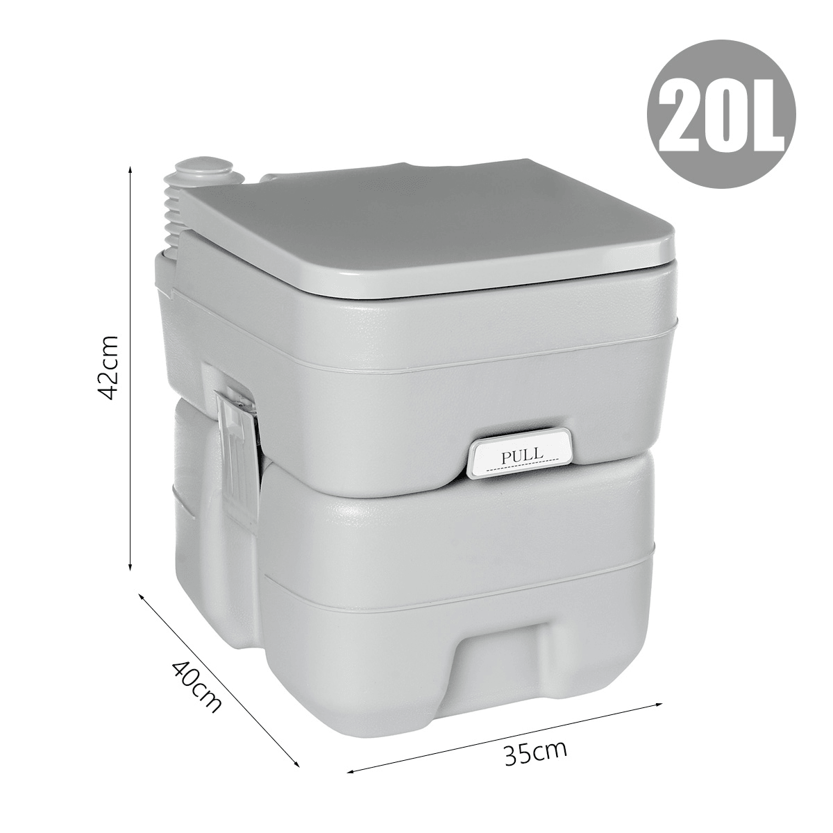 Toilettes portables 10L/12L/20L pour personnes âgées à domicile, voyage, camping, commode, pot intérieur et extérieur