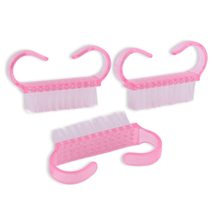 1 brosse de nettoyage en plastique pour la poussière des ongles, brosse de nettoyage à tête ronde pour pédicure, accessoires pour ongles