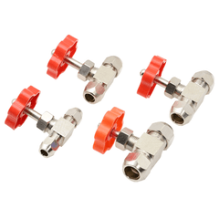 Ball Balve 6Mm 8Mm 10Mm 12Mm Pipe Orange Plastic Handle Metal High Pressure Durable Tube Needle Type Globe Valve