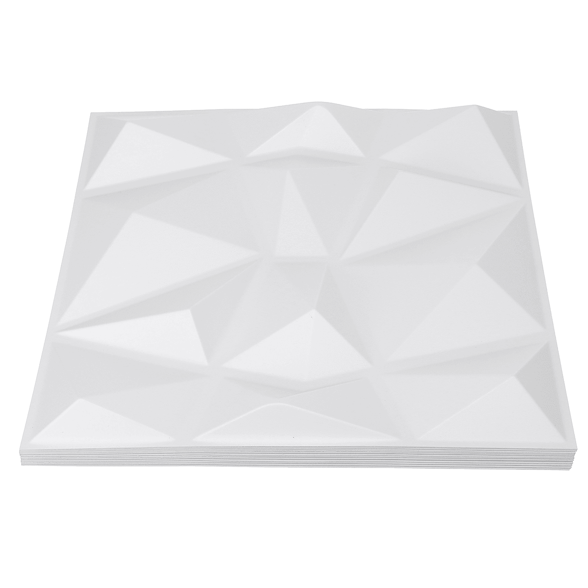 Lot de 12 panneaux muraux en PVC 3D en relief pour décoration de maison, 30,5 x 30,5 cm 