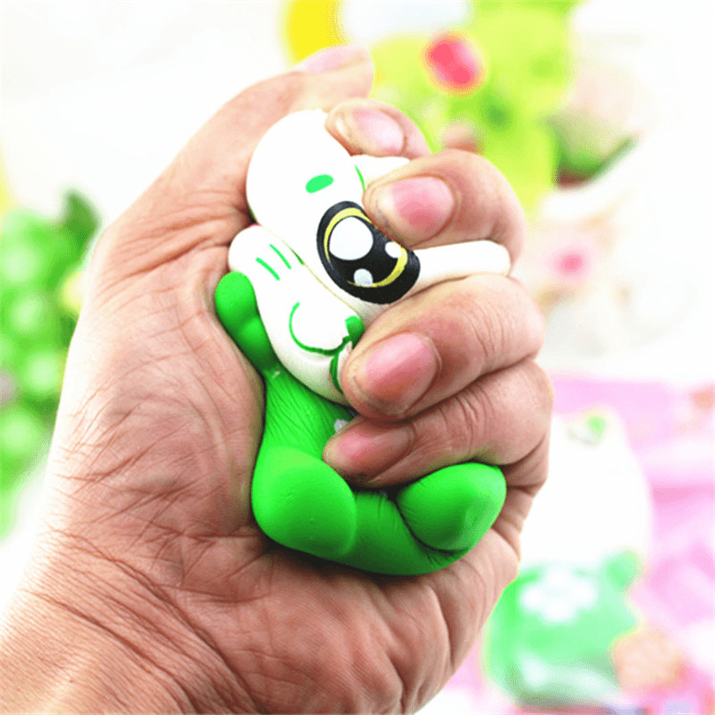 11.5Cm PU Corful Green Cat Slow Rising Squishy Decompression Toys with Original Packaging