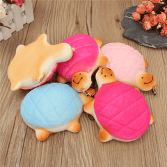 13Cm Soft Kawaii Cute Little Turtle Phone Bread Bun Squishy Charms with Rope Random Color