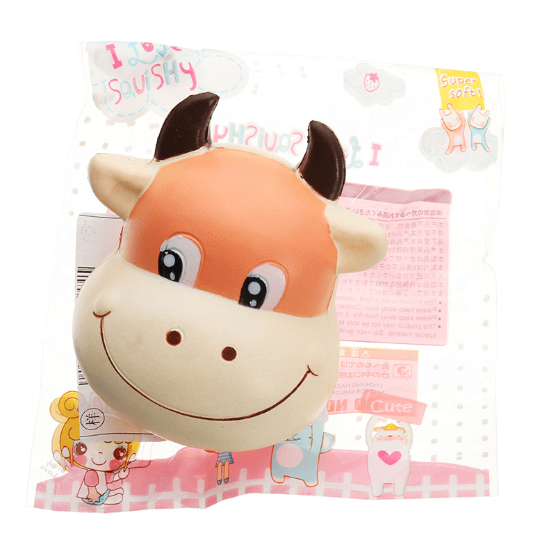 Bull Head Squishy 10*8Cm Slow Rising with Packaging Collection Gift Soft Toy