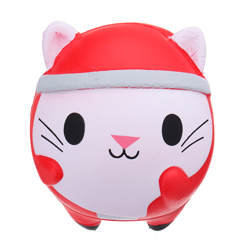 Chameleon Christmas Cat Doll Squishy 12X10X10Cm Slow Rising with Packaging Collection Gift Soft Toy