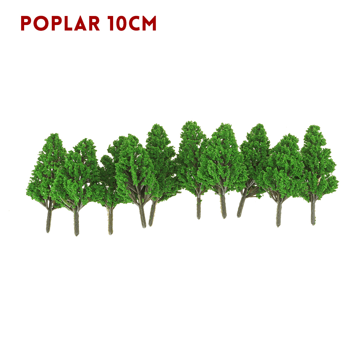 Lot de 10 mini arbres artificiels en peuplier de 3 à 14 cm pour décoration de maison, de bureau ou de fête