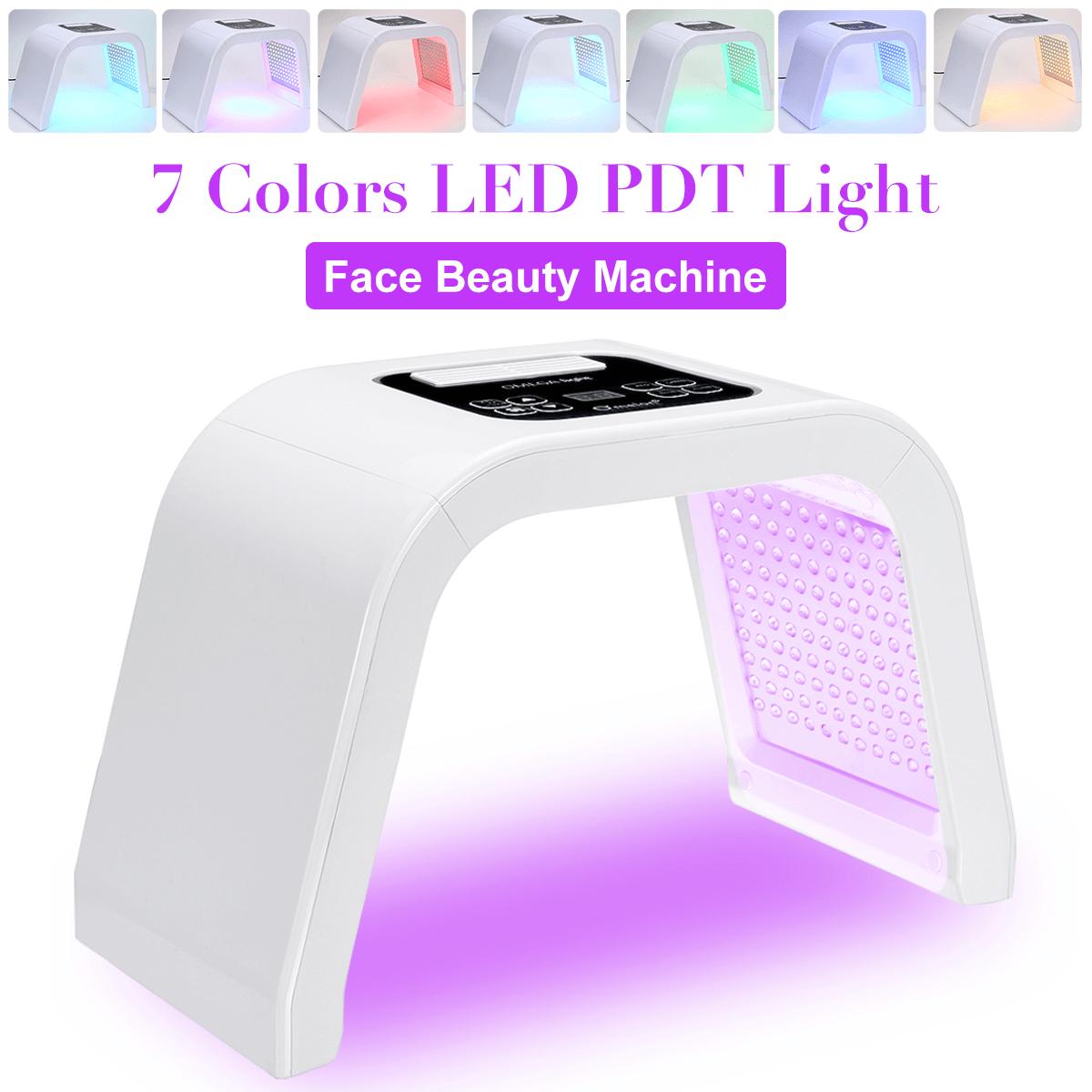 7 Color LED Photon PDT Light Lamp Skin Rejuvenation Acne Face Beauty Machine