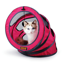 Túnel de juguete plegable con espiral para gatos, juguete de entrenamiento transpirable para gatos, divertido túnel para gatos