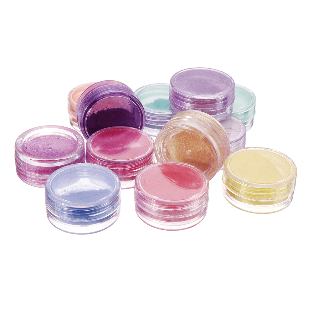 Lot de 12 perles colorées en céramique pour slime fait à la main, en tranches de fruits, en poudre de perles