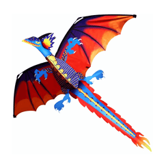 Cerf-volant dragon classique mignon de 55 pouces 140 cm x 120 cm cerf-volant à ligne unique avec queue