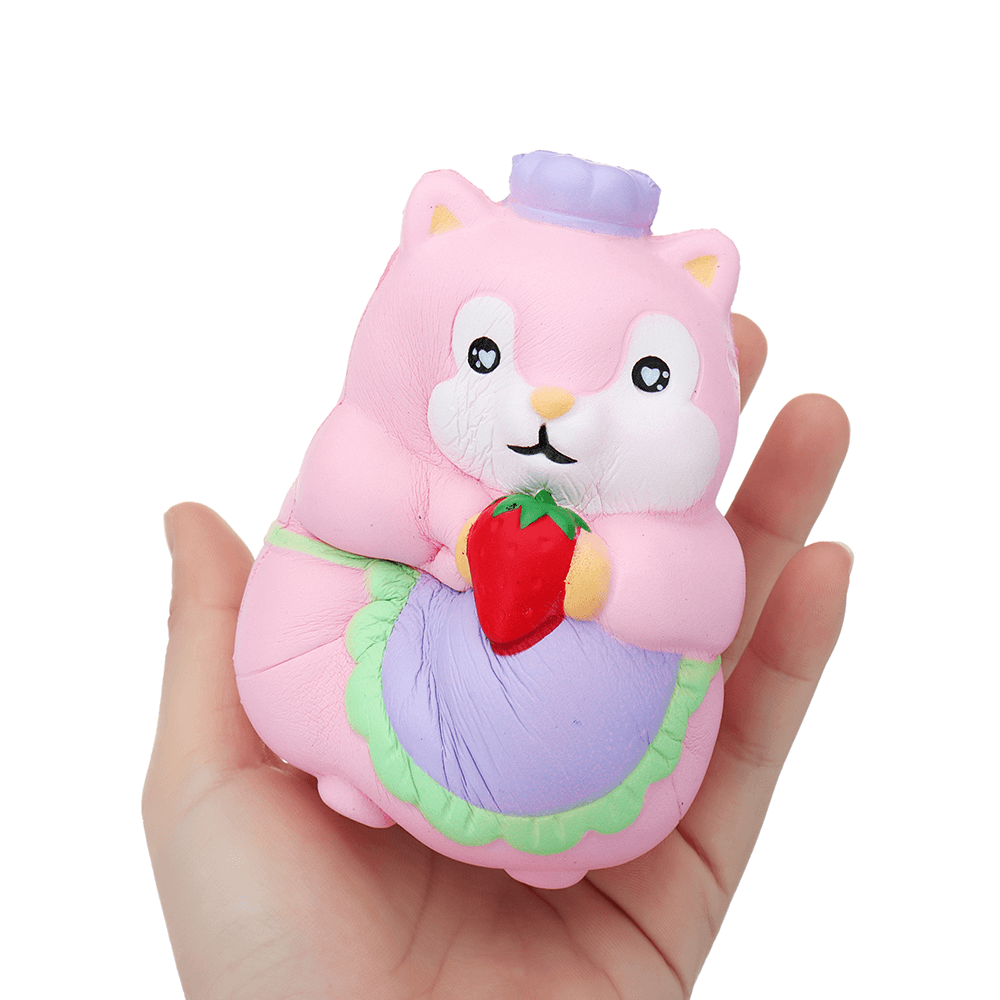 Chef Hamster Squishy 11*8*8Cm Slow Rising with Packaging Collection Gift Soft Toy