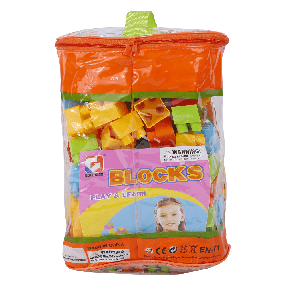 Goldkids HJ-3803D 86 piezas de bloques de aprendizaje y juego de ensamblaje de varios estilos para niños, regalo