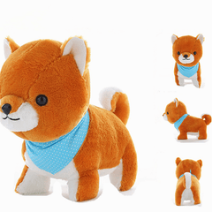 40CM Creative Simulation Super Cute Little Amuse Firewood Dog Plush Toys Baby Children Birthday Gift