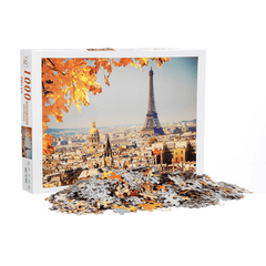 Puzzle 1000 pièces Tour Eiffel Jouet Puzzle en papier à assembler soi-même Puzzle de construction Paysage Jouet